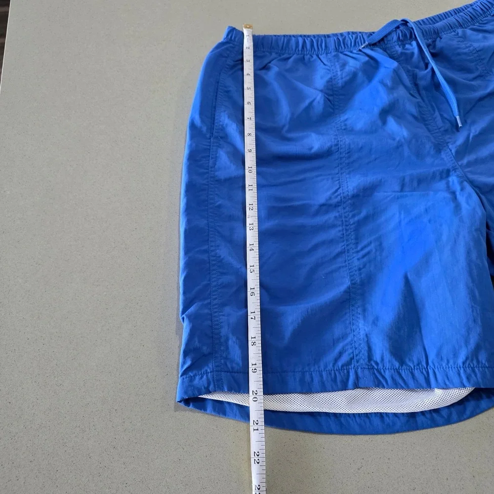 Undefeated Mens Blue Nylon Mesh Lined Swim Trunks Shorts XL B-0009
